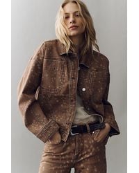 Pilcro - Deer Print Denim Jacket - Lyst
