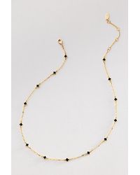 By Anthropologie - Tiny Clover Chain Necklace - Lyst