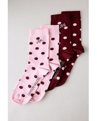 Damson Madder - Polka Dot Socks, 2 Pack - Lyst