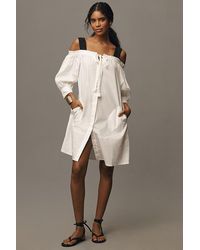 Plenty by Tracy Reese - Off-the-shoulder Tie-front Mini Dress - Lyst