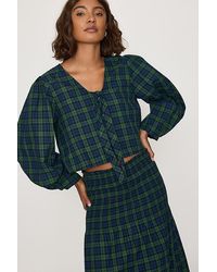The Tiny Big Sister - Check Bow Blouse - Lyst