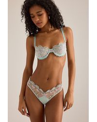 Wild Lovers - Mila Embroidered Bow Balconette Bra - Lyst