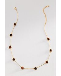 By Anthropologie - Delicate Dotted Stone Necklace - Lyst