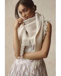 By Anthropologie - The Shay Triangle Fringe Scarf Wrap - Lyst