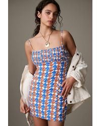 Maeve - Sleeveless Linen Slim Mini Dress - Lyst