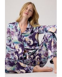 Chelsea Peers - Satin Dreamscape Kingdom Print Long Pyjama Set - Lyst