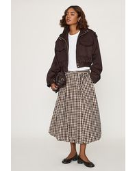 By Anthropologie - Gingham Bubble Hem Midi Skirt - Lyst