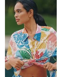 Celandine - X Grace Gillespie Linen-Blend Buttondown Shirt - Lyst