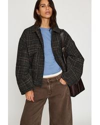 By Anthropologie - Textured Boucle Bomber Jacket - Lyst