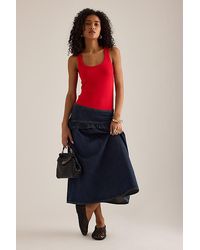 By Anthropologie - Ribbed Scoop Tank Top - Lyst