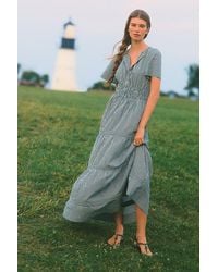 By Anthropologie - The Somerset 100% Cotton Gingham Maxi Dress - Lyst