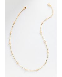 By Anthropologie - Tiny Clover Chain Necklace - Lyst