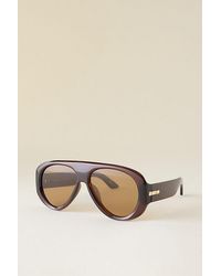 Le Specs - Dream Boat Oversized Aviator Sunglasses - Lyst