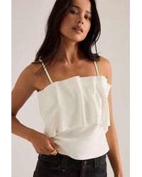 SELECTED - Vinelle Pleated Bandeau Top - Lyst