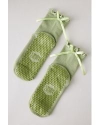 Lucky Honey - Satin Bow Grip Socks - Lyst