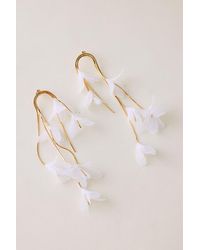 By Anthropologie - Flutter Flower Drop Earrings - Lyst