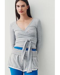 Daily Practice - Surplice Wrap-Front Top - Lyst