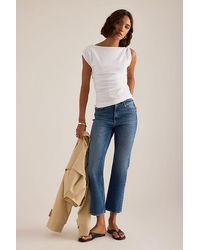 PAIGE - Stevie Ankle High-Rise Straight-Leg Jeans - Lyst