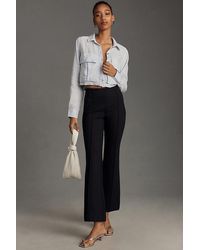 Maeve - The Margot Kick-flare Cropped Trousers By - Lyst