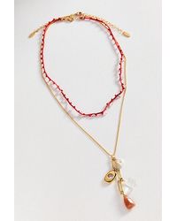 By Anthropologie - Threaded Layered Necklaces, Set Of 2 - Lyst