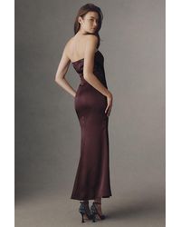 mare mare faux leather strapless slim midi dress Mare Mare