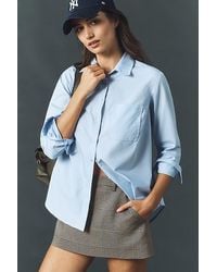 Maeve - Kate 100% Cotton Classic Buttondown Shirt - Lyst