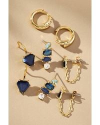 By Anthropologie - Birthstone Huggie Earrings, Set Of 4 - Lyst