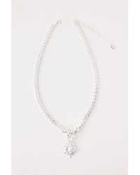 By Anthropologie - Sunflower Stone Pendant Necklace - Lyst
