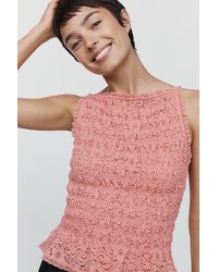 Maeve - Shirred Tank Top - Lyst