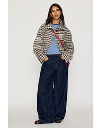 By Anthropologie - Check Cropped Trench Coat - Lyst