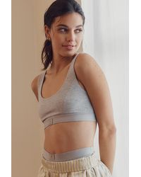 By Anthropologie - Scoop-Neck Cotton Bra - Lyst