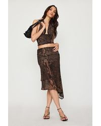 Feners - Festa Asymmetric Midi Skirt - Lyst