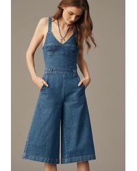 Pilcro - Culotte Denim Jumpsuit - Lyst