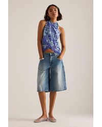 Celandine - Fringed Pattern Mini Sarong - Lyst
