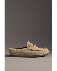 Birkenstock - Naples Suede Clogs - Lyst