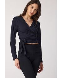 Anthropologie - Sweaty Betty Soft Flow Studio Long-Sleeve Top - Lyst