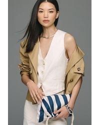 Maeve - Linen V-Neck Button-Front Vest - Lyst