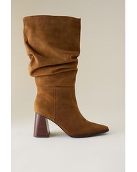 By Anthropologie - Scrunch Suede Boots - Lyst
