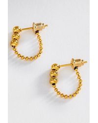 By Anthropologie - Water-Resistant Bauble Hoop Earrings - Lyst