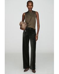 Maeve - The Colette Full-Length Velvet Trousers By - Lyst