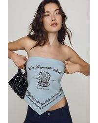 Maeve - Graphic Print Knit Tube Top - Lyst