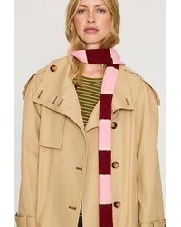 By Anthropologie - Fringe Stripe Skinny Scarf - Lyst