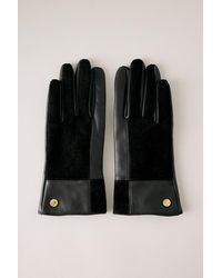 Barbour - Dunswell Patchwork Leather Gloves - Lyst