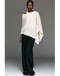 By Anthropologie - Knit Asymmetric Poncho - Lyst