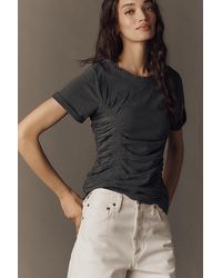 Pilcro - The Bennie Slim Crew Neck Cotton-Slub T-Shirt By Cinched Edition - Lyst