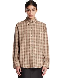 Rohe - Check Boucle Oxford Shirt - Lyst