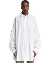 Dries Van Noten - Camicia Oversize Bianca - Lyst