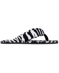 The Attico - Zebra Indie Flip-Flop Sandals - Lyst