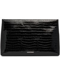 LA MAMA - Xxl Croc-Embossed Pouch - Lyst