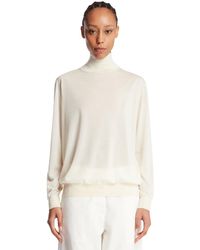 The Row - Orly Cashmere And Silk Top - Lyst